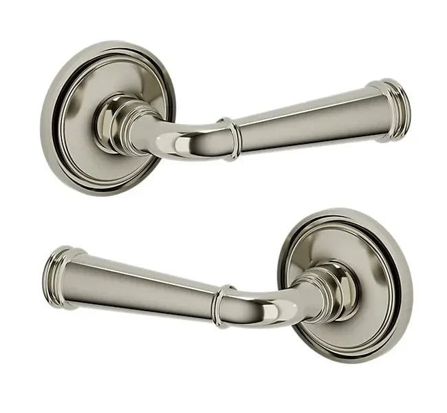 Baldwin L033 Briarcrest Lever with 5070 Rosette Lifetime Polished Nickel