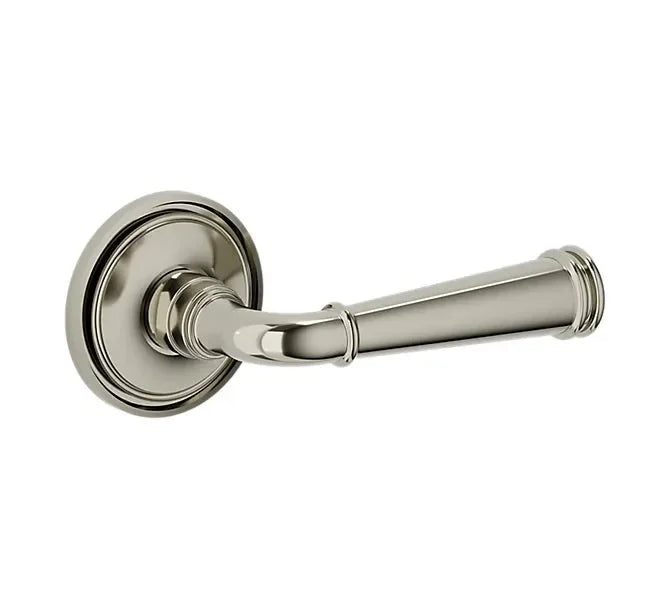 Baldwin L033 Briarcrest Lever with 5070 Rosette Lifetime Polished Nickel