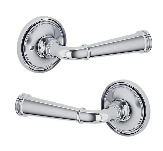 Baldwin L033 Briarcrest Lever with 5070 Rosette Polished Chrome