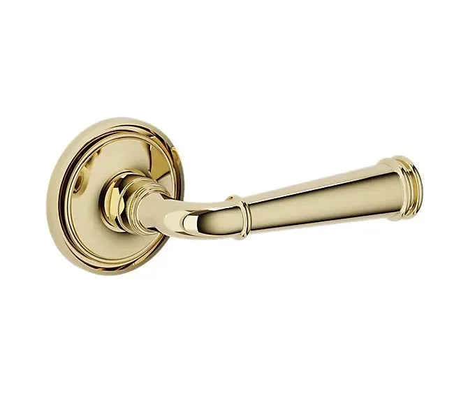 Baldwin L033 Briarcrest Lever with 5070 Rosette Unlacquered Brass