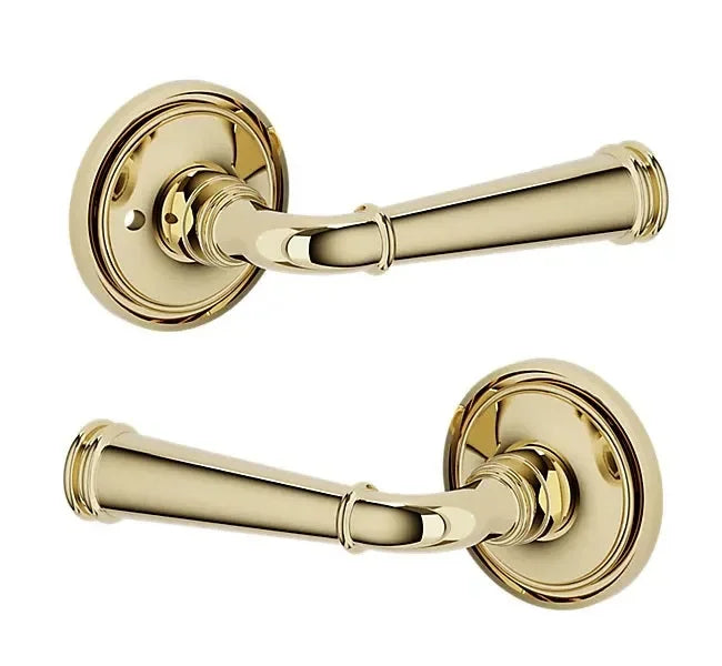 Baldwin L033 Briarcrest Lever with 5070 Rosette Unlacquered Brass