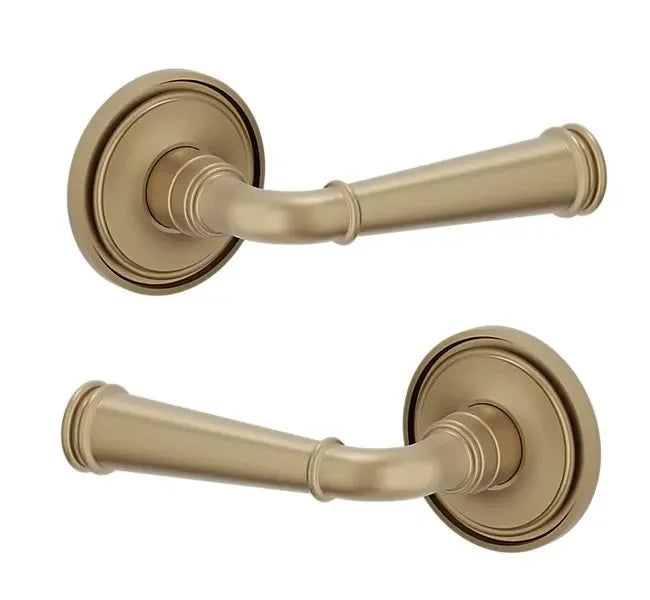 Baldwin L033 Briarcrest Lever with 5070 Rosette Vintage Brass