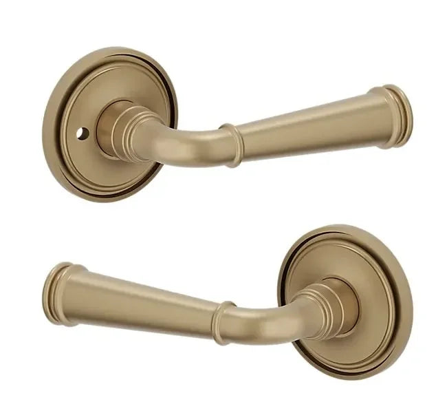 Baldwin L033 Briarcrest Lever with 5070 Rosette Vintage Brass