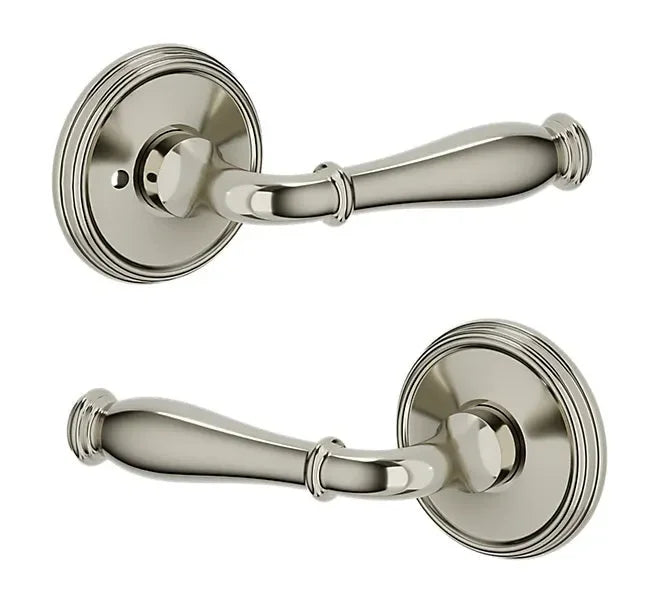 Baldwin L034 Nashville Lever with 5078 Rosette Lifetime Polished Nickel