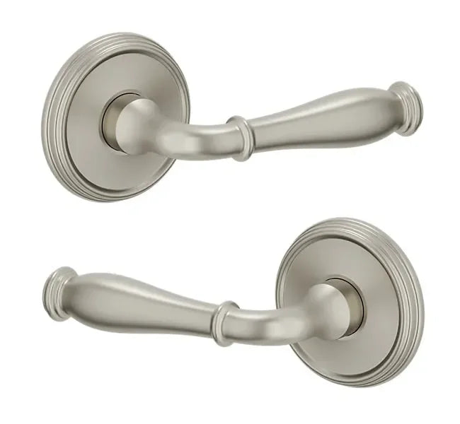 Baldwin L034 Nashville Lever with 5078 Rosette Lifetime Satin Nickel