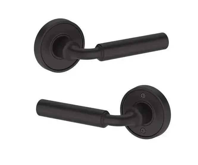 Baldwin La Connor Lever with Recessed Round Rosette in Venetian Bronze finish