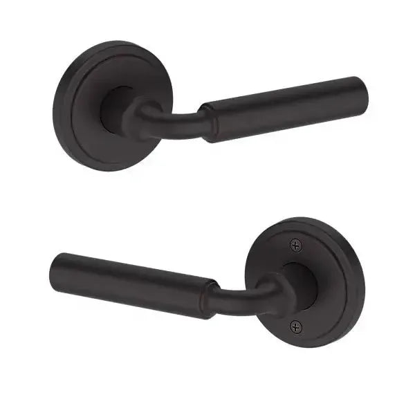 Baldwin La Connor Lever with Stepped Round Rosette in Venetian Bronze finish