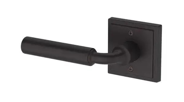 Baldwin La Connor Lever with Stepped Square Rosette in Venetian Bronze finish