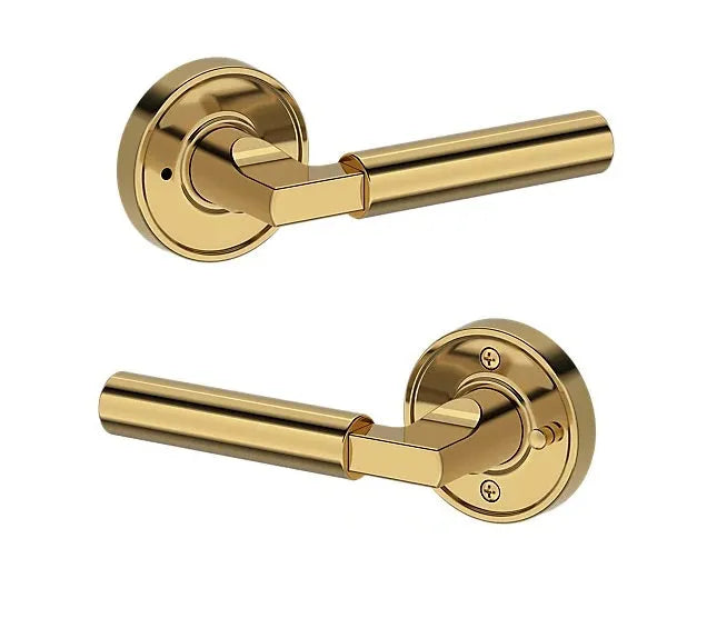 Baldwin Lake Forest Lever with Recessed Round Rosette in finish