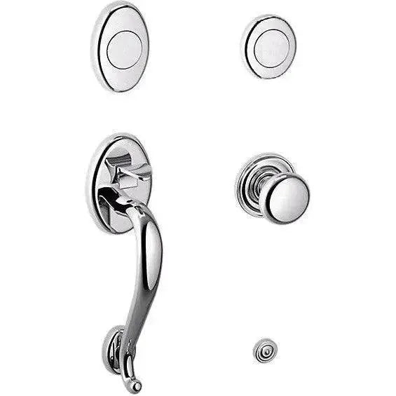 Baldwin EstateBaldwin Logan Sectional Single Cylinder Handleset with Interior 5015 Classic Knob in 