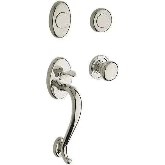 Baldwin EstateBaldwin Logan Sectional Single Cylinder Handleset with Interior 5015 Classic Knob in 