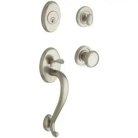 Baldwin EstateBaldwin Logan Sectional Single Cylinder Handleset with Interior 5015 Classic Knob in 
