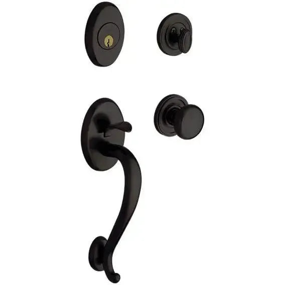 Baldwin EstateBaldwin Logan Sectional Single Cylinder Handleset with Interior 5015 Classic Knob in 