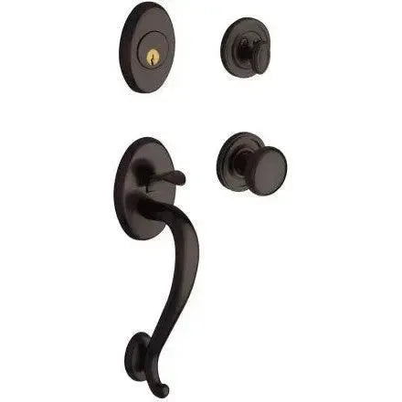 Baldwin EstateBaldwin Logan Sectional Single Cylinder Handleset with Interior 5015 Classic Knob in 