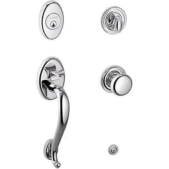 Baldwin EstateBaldwin Logan Sectional Single Cylinder Handleset with Interior 5015 Classic Knob in 