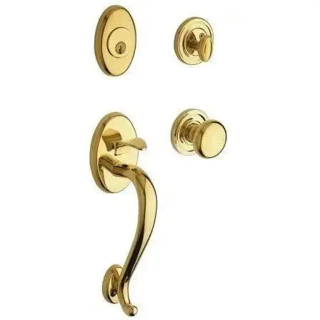 Baldwin EstateBaldwin Logan Sectional Single Cylinder Handleset with Interior 5015 Classic Knob in 