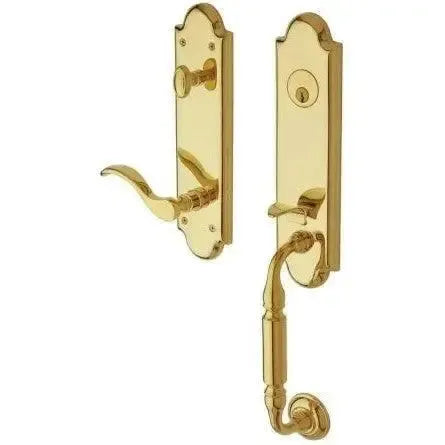 Baldwin EstateBaldwin Manchester Single Cylinder Handleset With Interior 5455V Wave Lever in 