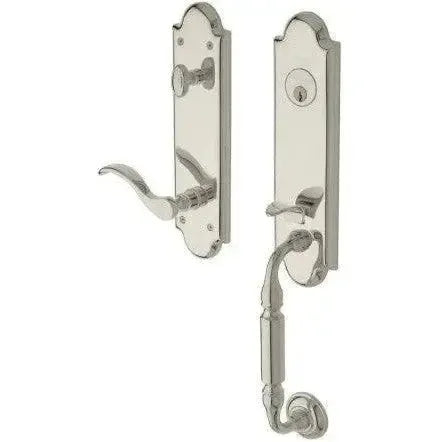 Baldwin EstateBaldwin Manchester Single Cylinder Handleset With Interior 5455V Wave Lever in 