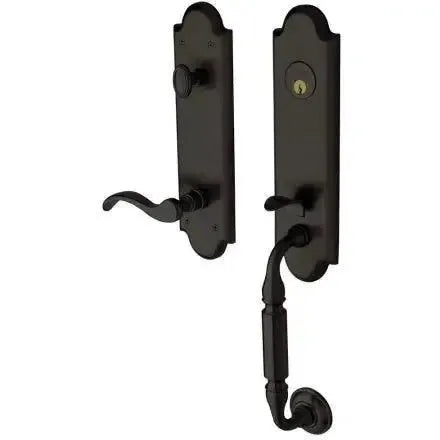 Baldwin EstateBaldwin Manchester Single Cylinder Handleset With Interior 5455V Wave Lever in 