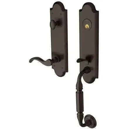 Baldwin EstateBaldwin Manchester Single Cylinder Handleset With Interior 5455V Wave Lever in 