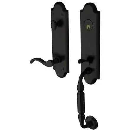 Baldwin EstateBaldwin Manchester Single Cylinder Handleset With Interior 5455V Wave Lever in 