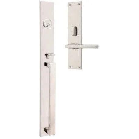 Baldwin Minneapolis 20" Entrance Handleset Trim with Interior 5162 Lever Lifetime Polished Nickel