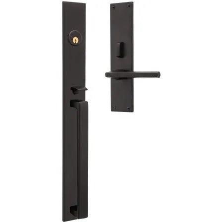 Baldwin Minneapolis 20" Entrance Handleset Trim with Interior 5162 Lever Oil Rubbed Bronze