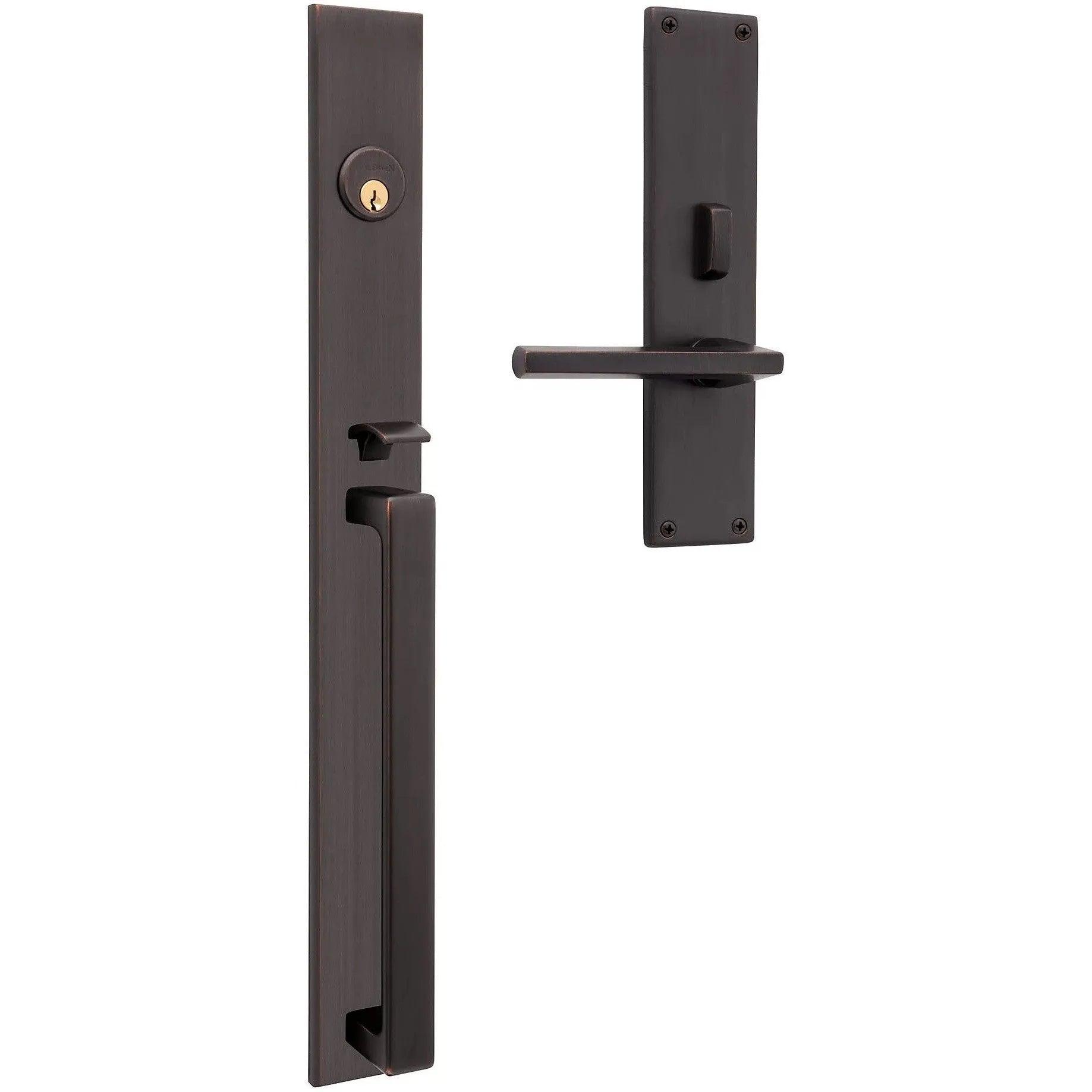 Baldwin Minneapolis 20" Entrance Handleset Trim with Interior 5162 Lever Venetian Bronze