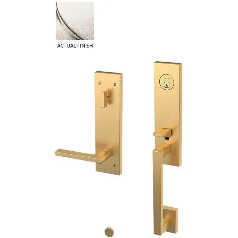 Baldwin Minneapolis 3/4 Escutcheon Handleset with Interior 5162 Minneapolis Lever in Lifetime Satin Nickel finish