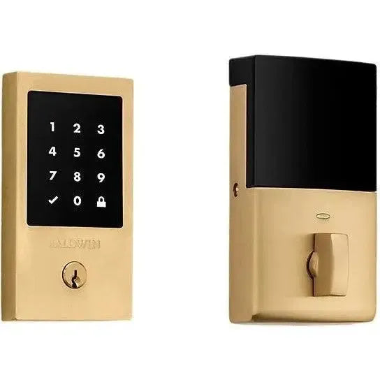 Baldwin Minneapolis Electronic Touchscreen Deadbolt in Vintage Brass finish