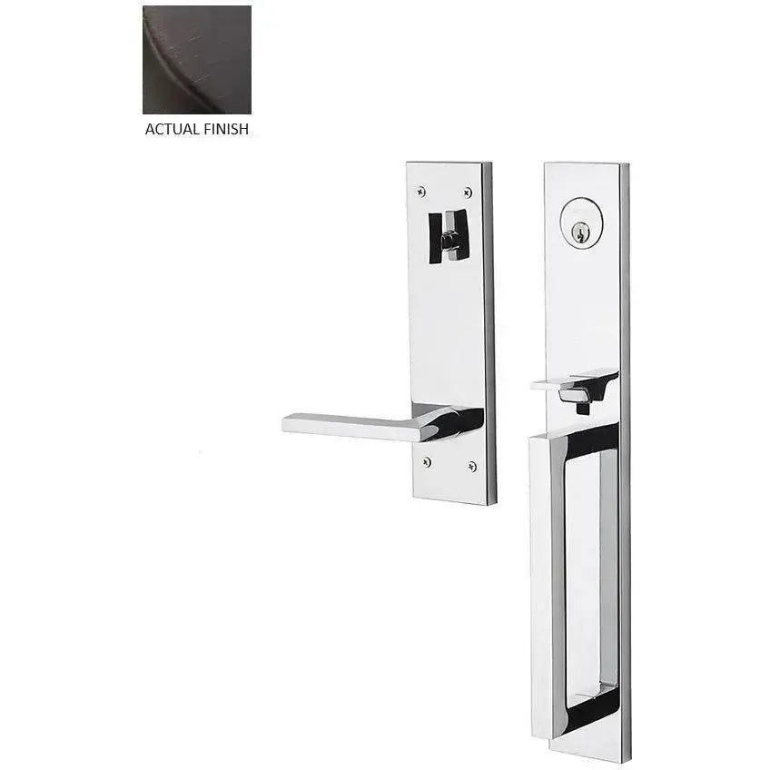 Baldwin Minneapolis Full Escutcheon Single Cylinder Handleset with 5162 Minneapolis Lever in Venetian Bronze finish