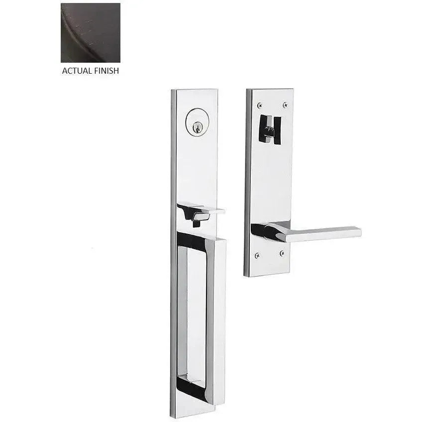 Baldwin Minneapolis Full Escutcheon Single Cylinder Handleset with 5162 Minneapolis Lever in Venetian Bronze finish