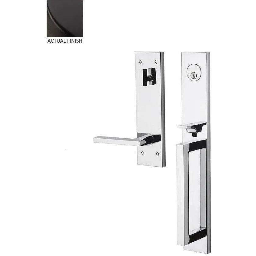 Baldwin Minneapolis Full Escutcheon Single Cylinder Handleset With Interior 5162 Lever Oil Rubbed Bronze