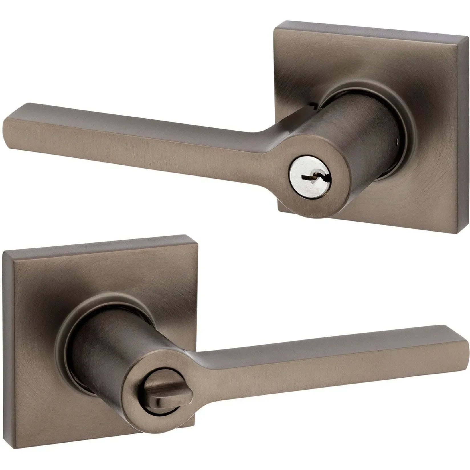 Baldwin EstateBaldwin Minneapolis Keyed Lever with Square Rosette in 