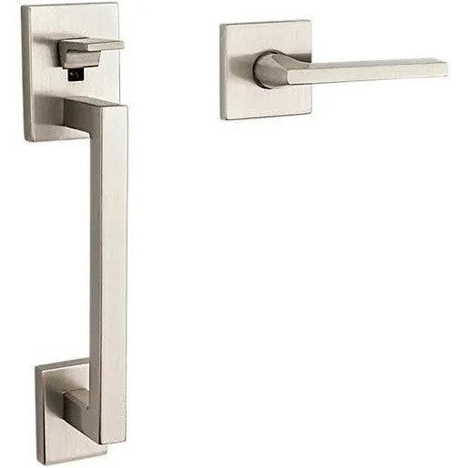 Baldwin Estate Minneapolis Lower Half Handleset with Interior 5162 Lever in Lifetime Satin Nickel finish