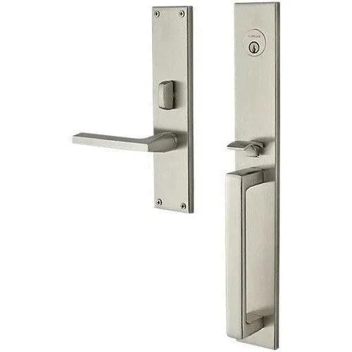 Baldwin Minneapolis Mortise Handleset Entrance Trim with Interior 5162 Lever Lifetime Satin Nickel