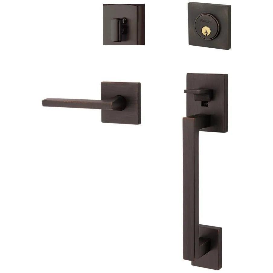 Baldwin Minneapolis Sectional Single Cylinder Handleset with Interior 5162 Lever Venetian Bronze