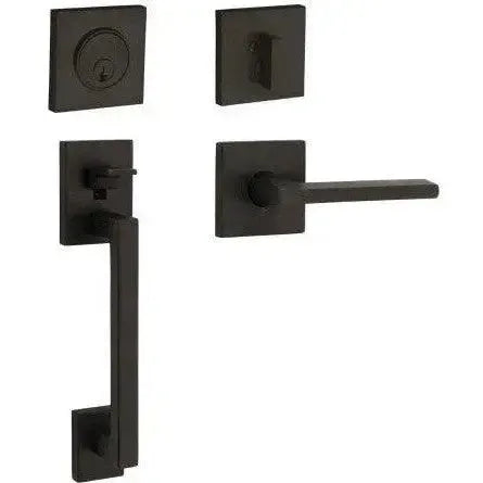 Baldwin Minneapolis Sectional Trim Handleset with Interior 5162 Minneapolis Lever in Oil Rubbed Bronze finish