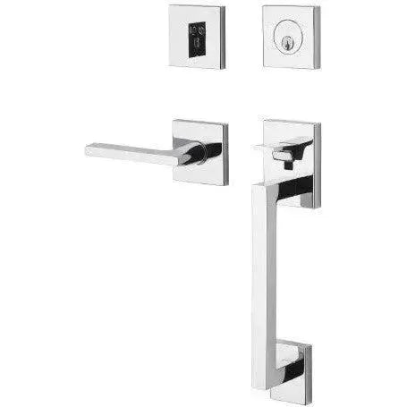 Baldwin Minneapolis Sectional Trim Handleset with Interior 5162 Minneapolis Lever in Polished Chrome finish