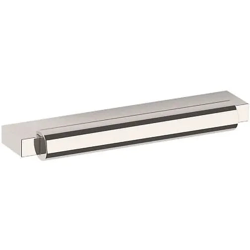 Baldwin Estate Modern Pull, 4" Center-to Center in Lifetime Polished Nickel finish