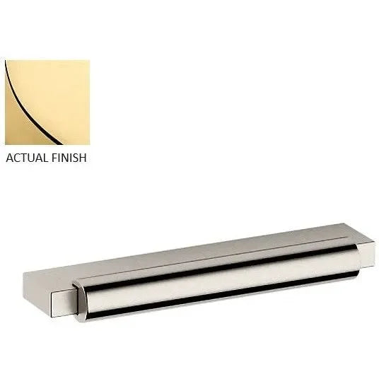 Baldwin Estate Modern Pull, 4" Center-to Center in Unlacquered Brass finish