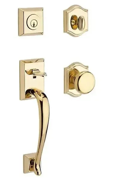 Baldwin ReserveBaldwin Napa Handleset with Interior Round Knob with Traditional Arch Rosette in 