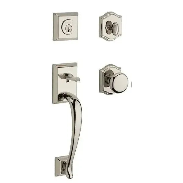 Baldwin ReserveBaldwin Napa Handleset with Interior Round Knob with Traditional Arch Rosette in 