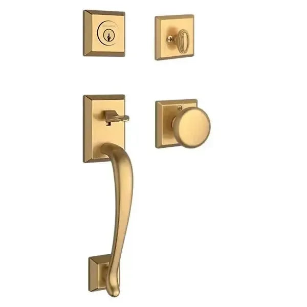 Baldwin ReserveBaldwin Napa Handleset with Interior Round Knob with Traditional Square Rosette in 