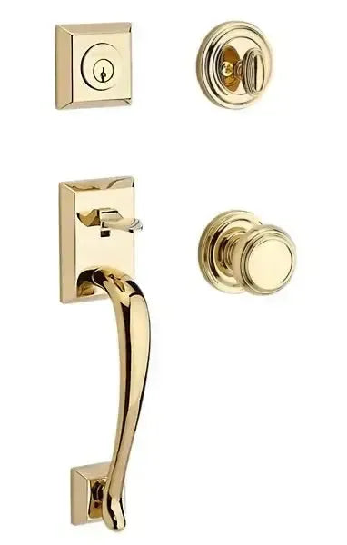 Baldwin ReserveBaldwin Napa Handleset with Interior Traditional Knob with Traditional Round Rosette in 