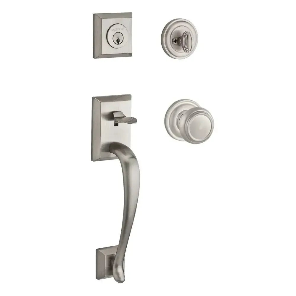 Baldwin ReserveBaldwin Napa Handleset with Interior Traditional Knob with Traditional Round Rosette in 