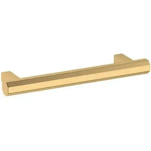 Baldwin Octagonal Cabinet Pull in Lifetime Satin Brass finish