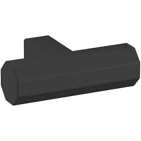 Baldwin Estate Octagonal Knob 1.5" in Satin Black finish