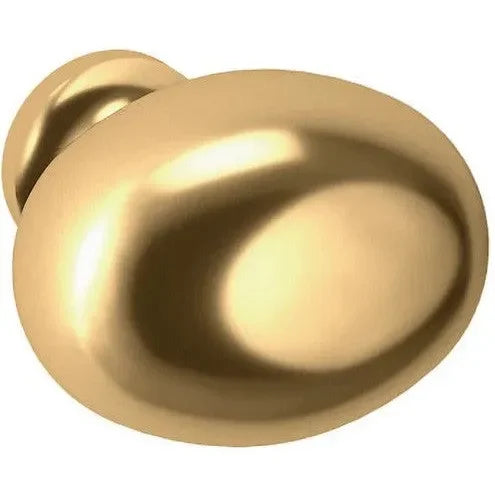 Baldwin Estate Oval Knob 1.312" in Lifetime Polished Brass finish