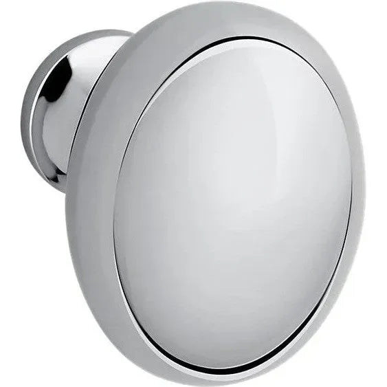 Baldwin Estate Oval Knob 1.312" in Polished Chrome finish